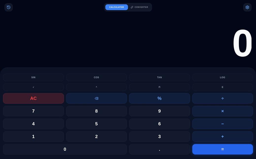 Calc & Converter live preview